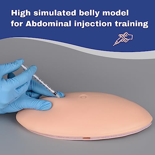 SimCoach Belly Injection Simulator, Subcutaneous Injection Training Pad, Injection Practice Kit for Medical Education, Abdomen Diabetics Injection Training Model for Insulin Injection Practice