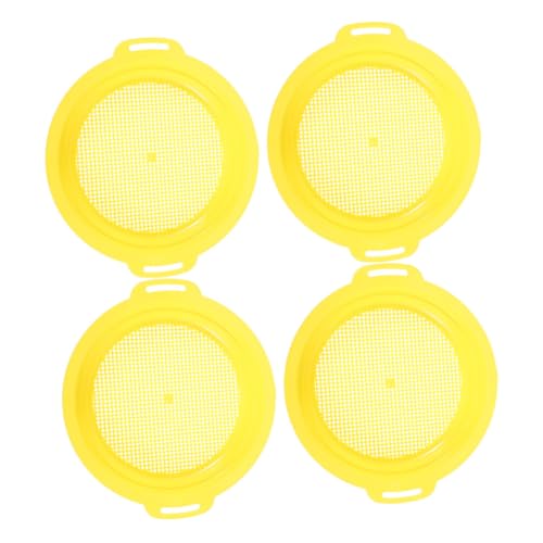 CANIGHT 4 Piezas De De Minería De Prueba De Arena De Tierra De Malla Potable Pan De Oro De Clasificación Pan Filtro Pan De Roca Pan De