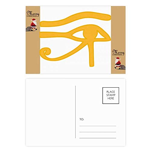 Cartes postales œil de l'Égypte ancienne : lot de 20 visuels pour décorer un mur sans se ruiner