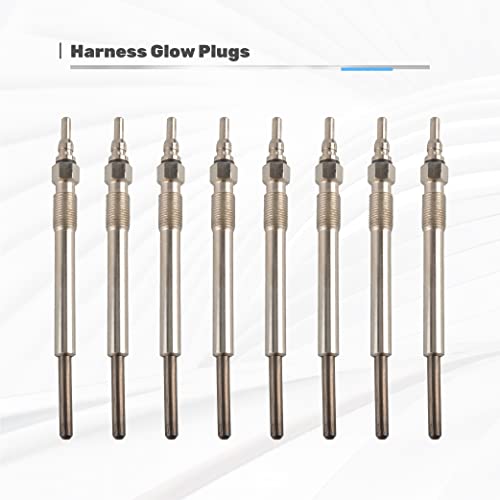 Gesexi Valve Cover Gasket Kit With 8 Glow Plugs & 4 Injector Glow Plug Harnesses & Relay Solenoid & Controller Compatible With 94-03 7.3L Ford Powerstroke Diesel #TOP2