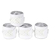 *Fleecematerial in Warmblut 3,5m lang / 11cm breit oder Pony 2,8m lang / 9 cm breit *Pure-Emblem am Klettverschluss *Hochwertige Taschenverpackung *Größen: P, W (4er Satz)