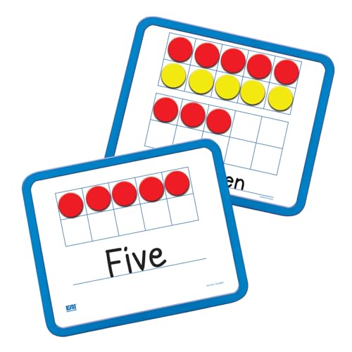 EAI Education Magnetic Ten Frame Dry-Erase Boards: Set of 10