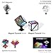 TOSY Magnet Pyramid Glow - 1 Cube Transforms into 1 Billion Shapes, 15 pcs (12 Puzzle pcs & 3 Accessories), 243 Magnets, Glowing, Christmas Stocking Stuffers Gift for Kids, Creative Puzzle STEM Toy
