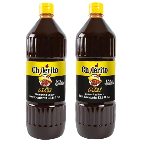 2 Pack EL CHILERITO Mix Sauce 1L/ 38.3 Fl. Oz - Mexican Foods - Excellent For Michelada-Type Mixes, Snacks And Drinks - Mexican Flavor - To Share With Friends And Family - Kosher - Natural Ingredients - Chili – Chamoy Cover