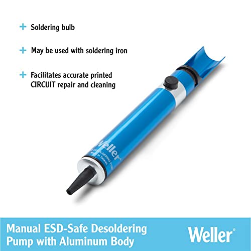 Weller 7874B Manual Esd-Safe Desoldering Pump With Aluminum Body #TOP2