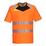 [Portwest] Hi Vis Tシャツ Dx413 メンズ オレンジ/ブラック M