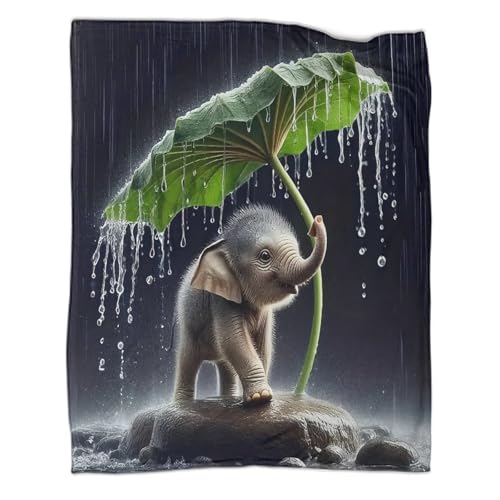 Couverture éléphant imprimée 3D idéale pour vos soirées cocooning - 3