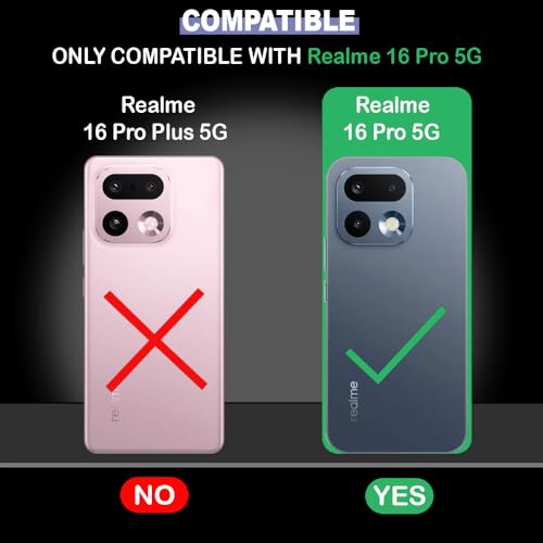 Image of Shockproof Case Compatible with Realme 16 Pro 5G | Full Camera Protection | TPU Flexible Back Cover for Realme 16 Pro 5G (Graphite Grey)