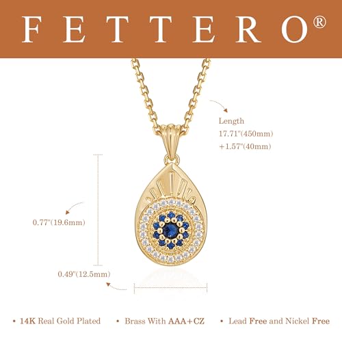 Fettero Gold Charm Necklace for Women, 14K Gold Plated Rose Paw Pendant Necklace, Dainty CZ Jewelry Necklaces for Women Gifts