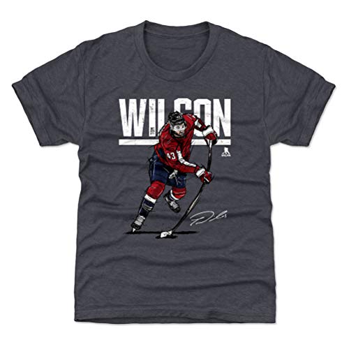 500 LEVEL Tom Wilson Youth Shirt (Kids Shirt, 8Y Medium, Tri Navy) - Tom Wilson Hyper W WHT 500 LEVEL Tom Wilson Youth Shirt (Kids Shirt, 8Y Medium, Tri Navy) - Tom Wilson Hyper W WHT