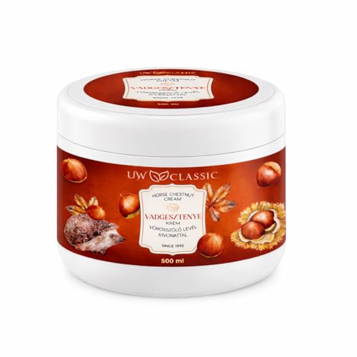 Horse Chestnut Cream with Red Grape Leaf Extract Sunflower Seed Oil and Rosemary Leaf 500ml