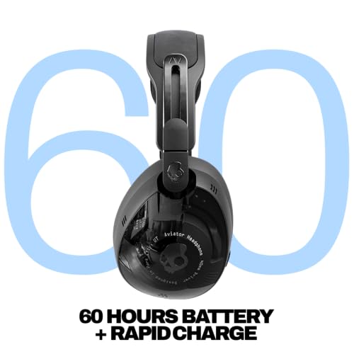 undefined Skullcandy Aviator 900 ANC Wireless Over-Ear Bluetooth Headphones, THX Spatial Audio with Head Tracking, Adaptive Noise Cancelling, Up to 60 Hours Battery, Microphone for iPhone Android - True Black の商品画像 2