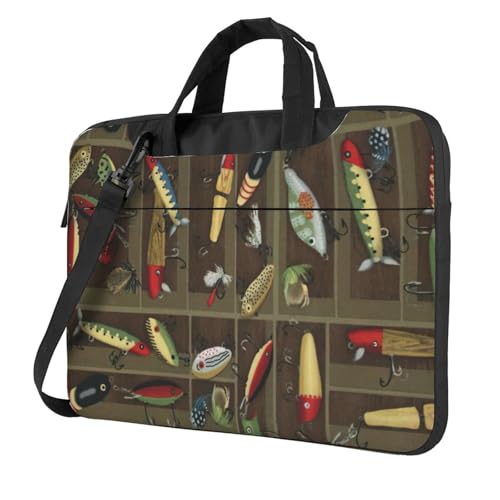 Bolsa para portátil de señuelos de pesca para evitar golpes en el hombro