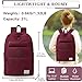 VASCHY School Backpack for Women, Unisex Large Bookbag Schoolbag Casual Daypack for High School/College/Teens/Travel/Work Red