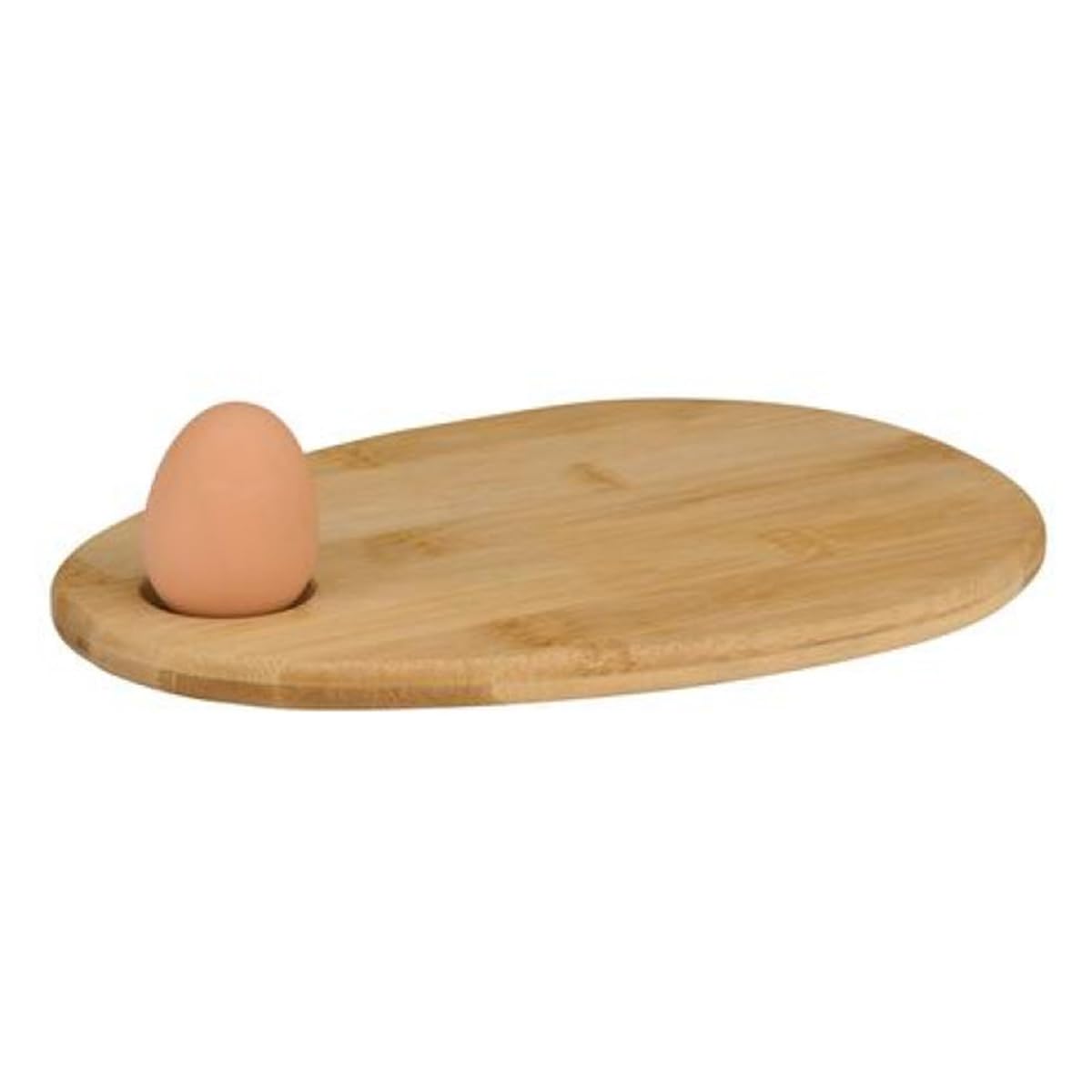 Alpina Brown Wooden Breakfast Board Egg Holder Egg Shaped Serving Tray Morning Breakfast Serving Platter Toast Cheese Food Board Plate Egg Holder For Home Kitchen