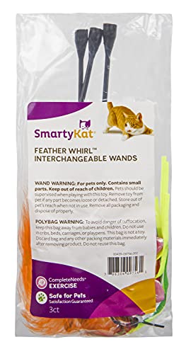 Smartykat Replacement Wand For Use With Petlinks Wild Thing, Smartykat Twirly Top, Petlinks Dizzy Thing. Medium #TOP3