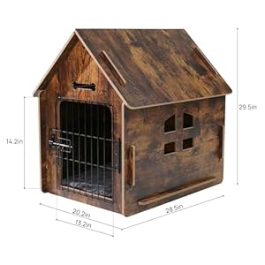 Dog house indoor for small dogs or cats cozy wooden design small indoor bed house with air vents and elevated floor warm dog cave large color 2   cucciolini doodles