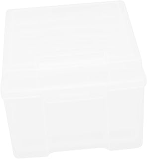Happyyami 1set Photo Storage Box Picture Organizing Box Storage Container for Photographs Postcard Case Craft Items