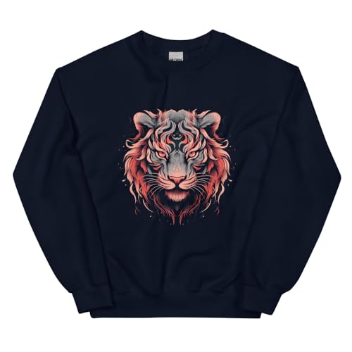 Sweat-shirt visage de tigre chic pour des sorties urbaines décontractées