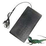 Reptilien mit Heizkissen: 3 Temperatureinstellungen, Heizmatte für Terrarium, einstellbares thermisches Design, sichere und energieeffiziente Konstruktion, einfache Installation