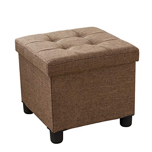 ZHDLJ Tabouret Cube de siège Pliable avec Espace de Rangement Marchepied Stable et Robuste Repose-Pieds pour la Maison Chambre Salon Enfants et Adultes Carré siège rembourré Cover