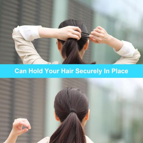 Image of Curated Cart 6 Pcs - 2 Mm Multicolour Hair Ties Band Durable Hair Accessories for Women & Girls Thick Tie With Strong Ponytail Holder