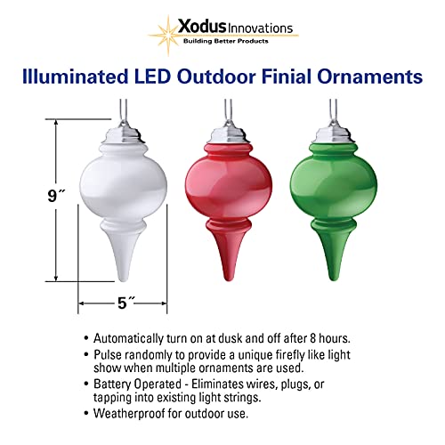 Adornos LED de acabado Xodus Innovations con acción de pulsación y sensor 3