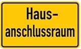 hausanschlusskasten strom  Schild Alu Hausanschlussraum 120x200mm