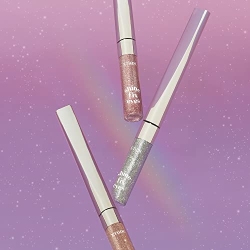 Etude Shine Fix Eyes Liquid Eyeshadow 2.5G #1 Champagne Nebula | Long-Lasting Shimmer & Glow Liquid Eye Shadow Makeup With Dazzling Sparkle | K-Beauty #TOP7