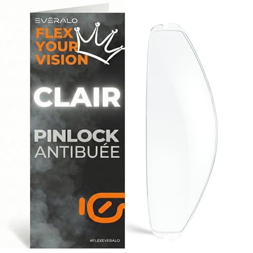 Everalo Pinlock compatible avec visière Agv K1 - K5 - Compact - Strada - Vcan V271 - Lentille antibuée DKS118 compatible