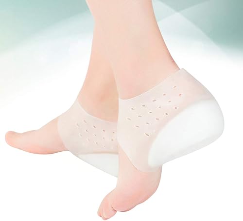 Miniatura 6 de Exceart Par de plantillas de elevación de zapatos, almohadillas de talón de media altura, plantillas invisibles de silicona para hombres, mujeres y