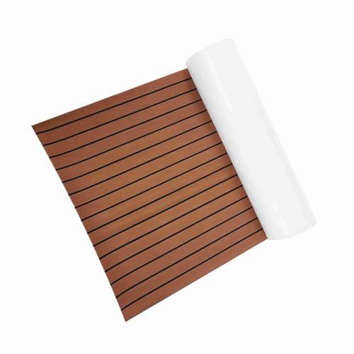 Ejoyous Boat Fußmatten Teak Yacht Floor, Sheet Boat Flooring Eva Anti-Spill Schaumboden, Yacht Floor Protection & Dekorieren