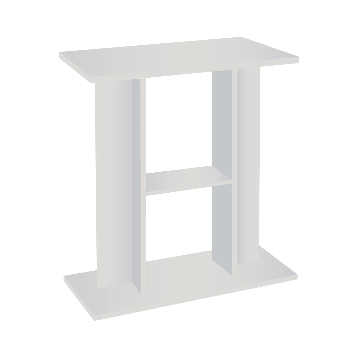 AQPET E-CABINET Supporto per Acquari a Libreria in Legno, Bianco