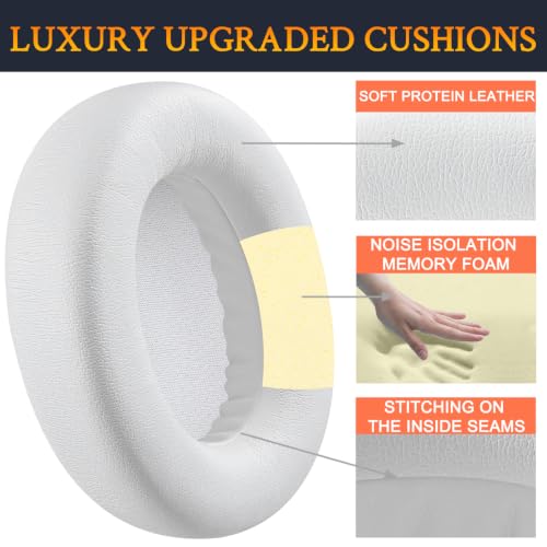 Image of SOULWIT Earpads for Skullcandy Crusher ANC 2(ANC2) - Bone | Do Not Fit Crusher ANC Wireless Headphones