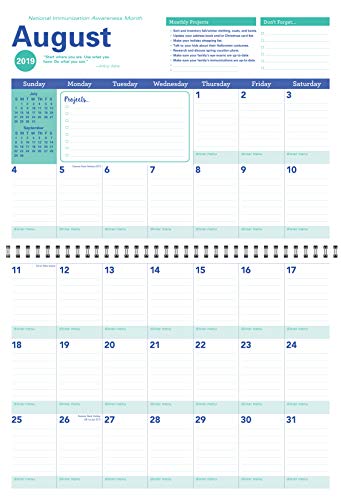 2020 Amy Knapp's Big Grid Family Organizer Wall Calendar: August 2019-December 2020 - Thumbnail 4