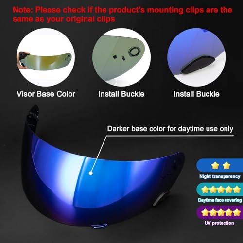 image for psler Qualifier Visor- Qualifier Helmet Visor Motorcycle Face Shield A