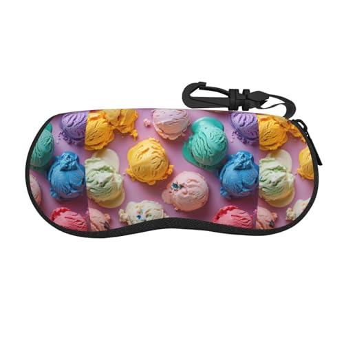 SHuWeiD Funda protectora flexible para helados de muchos colores, ultraligera, se adapta a la mayoría de gafas, joyas, bolsa de cosméticos, color negro, talla única, Negro, One Size