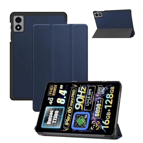 �^�u���b�g�ی�P�[�X For ALLDOCUBE iPlay 80 mini Pro / 70 mini Pro ���e�ی�P�[�X �J�o�[ 8.4�C���` HYFAFA �y�� ���^ �w�� �O�܂�X�^���h PC+PU�� �����p���� �I�[�g�X���[�v �_�炩����G
