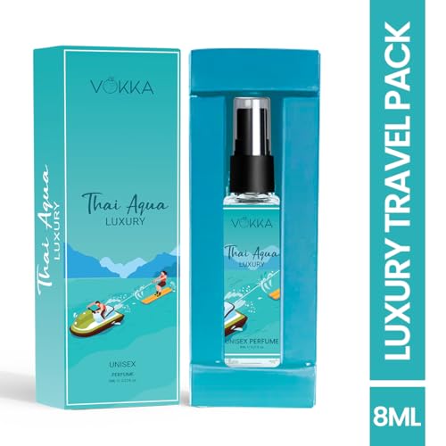 Image of Vokka Pocket Perfume Thai Aqua 8ml | Unisex Luxury Long Lasting Perfume For Men & Women | Fresh Scent Eau De Parfum | EDP Fragrance for Gift | Travel & Skin Friendly | Notes: Aqua Sandalwood Patchouli
