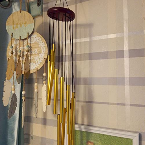 Wind Chimes For Outside With 12 Aluminum Tubes Wind Bells, 23 Inches Melody Windchimes Outdoors For Farmhouse Garden Patio Home Decor (Silver) #TOP5