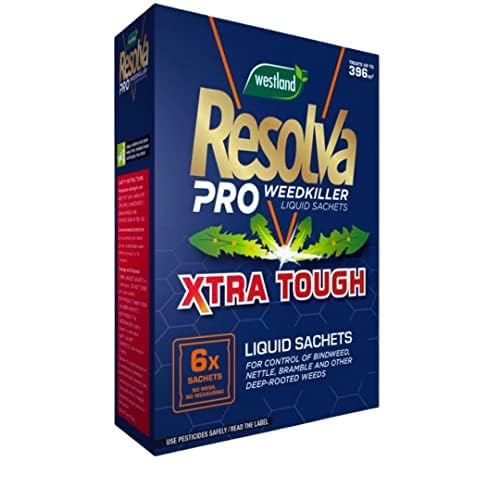Image of Resolva Pro Xtra Tough Concentrate WeedKiller Liquid Satchets 6 X 100ml - For Outdoor Use