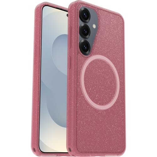 Image of OtterBox Symmetry Series Clear Transparent Case with Magnets for Samsung Galaxy S25, Shockproof, Drop-Proof, Protective Case, 3X Military Standard Tested, Pink