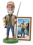 BobbleMy Custom Bobblehead Personalized, 6/7/8 Inch Customized Bobble Heads Figurine Statue from Photo Unique Handmade Gifts for Boyfriend, Husband, Friends(Green)