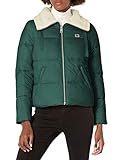 Levi's Women's Molly Puffer Jacket, Pine Sherpa Lined, Medium