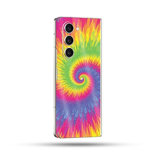 Image of MightySkins Glossy Glitter Skin Compatible with Samsung Galaxy Z Fold 5 Full Wrap - Vibrant Tie Dye | Protective Durable High-Gloss Glitter Finish | Easy to Apply & Change Styles | Made in The USA