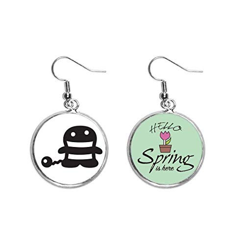 Joyas de Halloween y pendientes de primavera con colgante decorativo para mujer