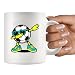 Panvola Taza de cerámica de 325 ml con balón de fútbol para entrenadores Imagen de Panvola Taza de cerámica de 325 ml con balón de fútbol para entrenadores