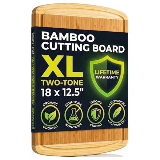 Greener Chef Bamboo Cutting Board (Extra Large)