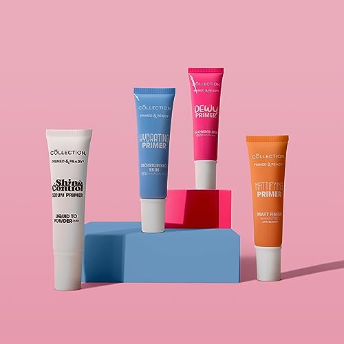 Collection Cosmetics Primed and Ready Mattifying Pore Minimiser, Matte Facial Primer For Dry Skin, 25ml, Transparent - Image 7