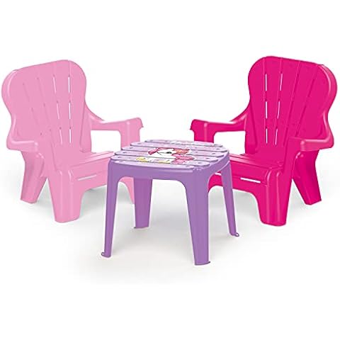 Dolu Unicorn Themed Kids Girls Table & Chair Set Pink Cover